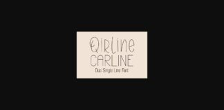 Qirline & Carline Font Poster 1