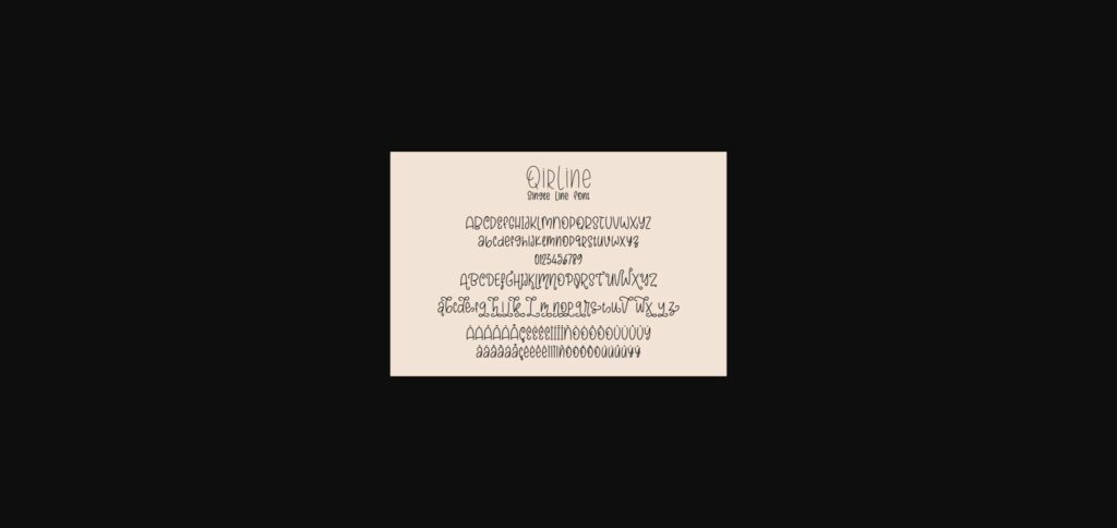 Qirline & Carline Font Poster 4