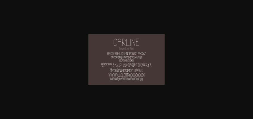 Qirline & Carline Font Poster 5