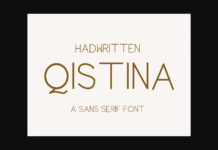 Qistina Font Poster 1