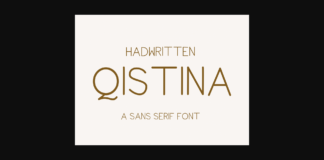 Qistina Font Poster 1