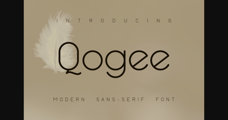 Qogee Font Poster 3