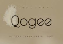 Qogee Font Poster 1