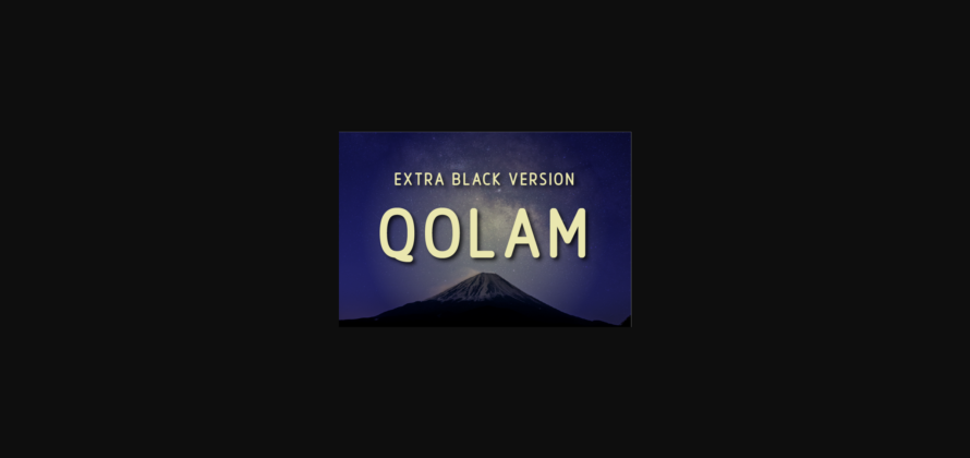 Qolam Extra Black Font Poster 3
