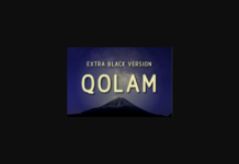Qolam Extra Black Font Poster 1