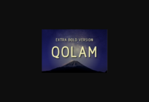 Qolam Extra Bold Font Poster 1