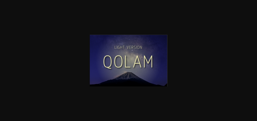 Qolam Light Font Poster 3