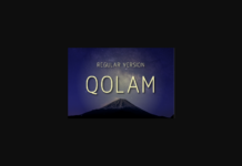 Qolam Regular Font Poster 1