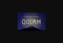 Qolam Semi-Bold Font Poster 1