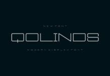 Qolinds Font Poster 1