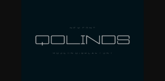 Qolinds Font Poster 1