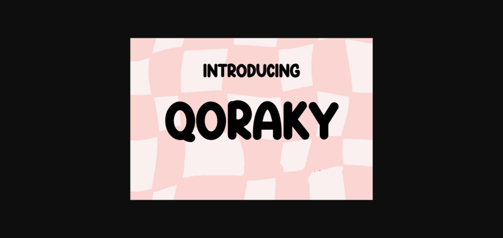 Qoraky Font Poster 3