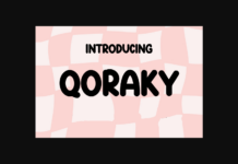 Qoraky Font Poster 1