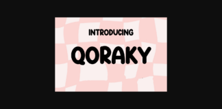 Qoraky Font Poster 1