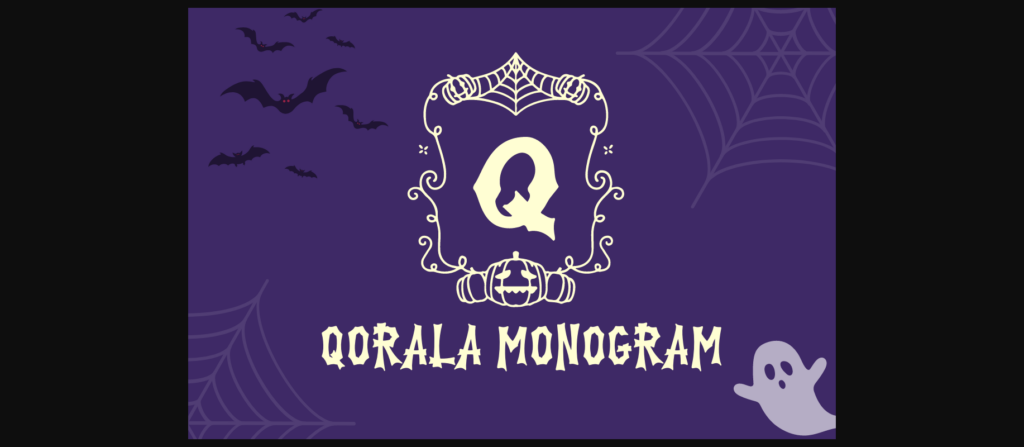 Qorala Monogram Font Poster 3