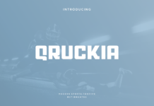 Qruckia Font Poster 1