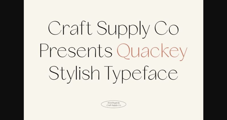 Quackey Font Poster 3