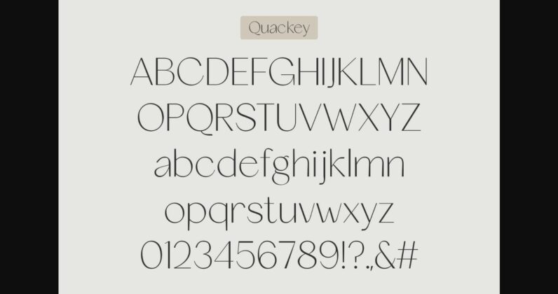 Quackey Font Poster 10