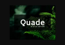 Quade Font Poster 1