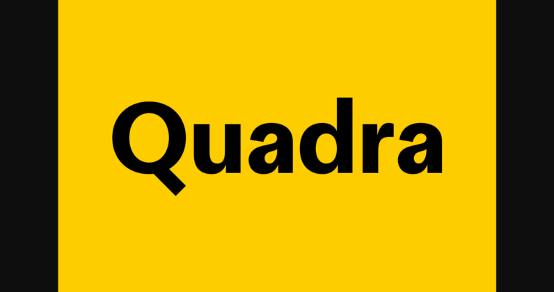 Quadra Font Poster 3