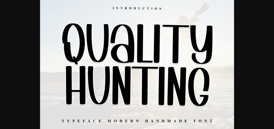 Quality Hunting Font Poster 3