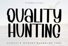 Quality Hunting Font Poster 1