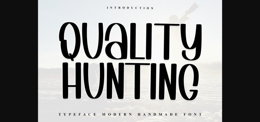 Quality Hunting Font Poster 1