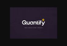 Quantify Font Poster 1