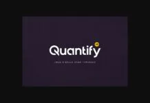 Quantify Font Quantify Font Poster 1