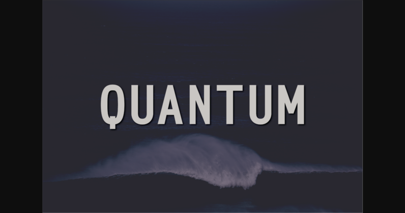 Quantum Font Poster 3
