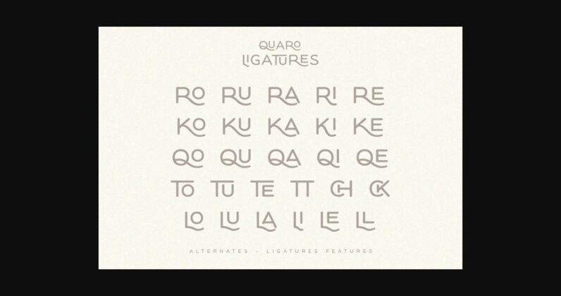 Quaro Font Poster 11