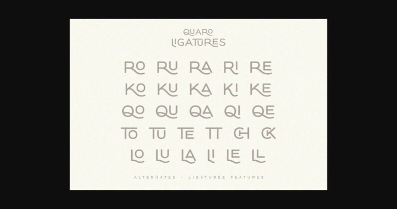 Quaro Font Poster 11