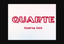 Quarte Font Poster 1