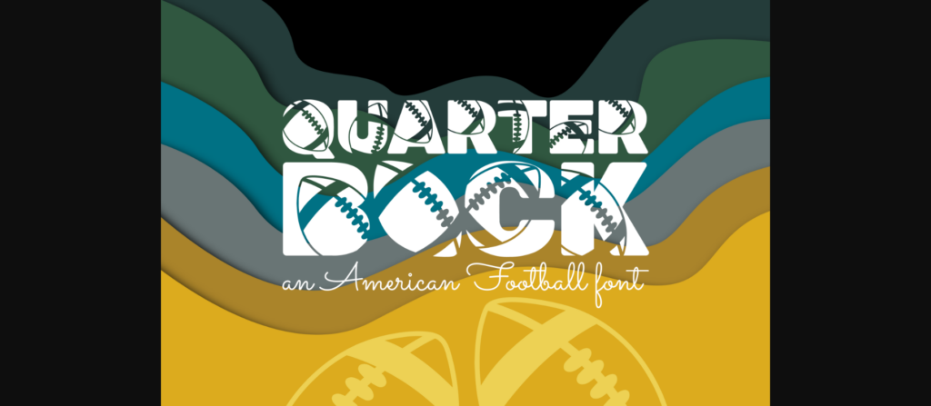 Quarterback Font Poster 1