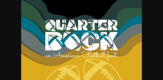 Quarterback Font Poster 1