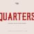 Quarters Font