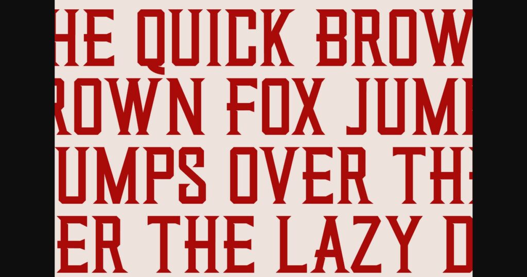 Quarters Font Poster 11