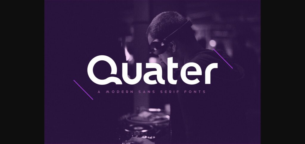 Quater Font Poster 1