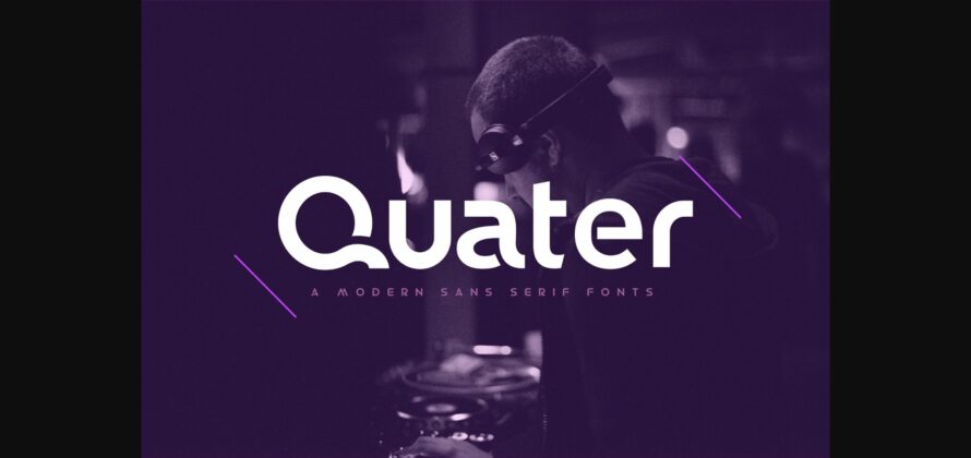 Quater Font Poster 1