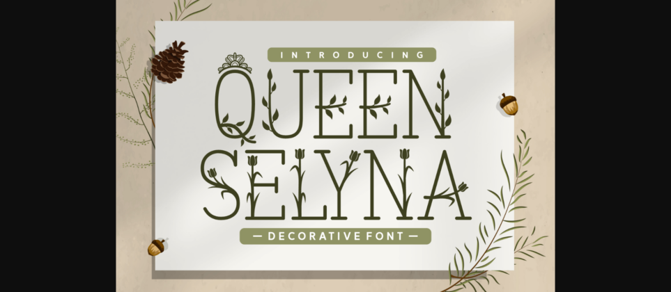 Queen Selyna Font Poster 3