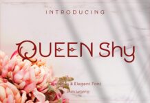 Queen Shy Font Poster 1