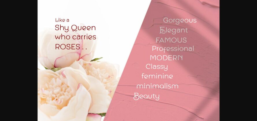 Queen Shy Font Poster 4