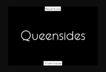 Queensides Font Poster 1