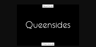 Queensides Font Poster 1