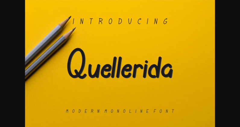 Quellerida Font Poster 3