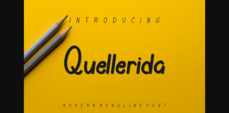 Quellerida Font Poster 1