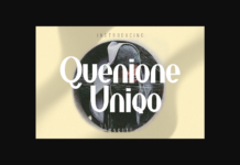 Quenione Unico Font Poster 1