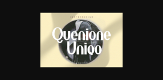 Quenione Unico Font Poster 1