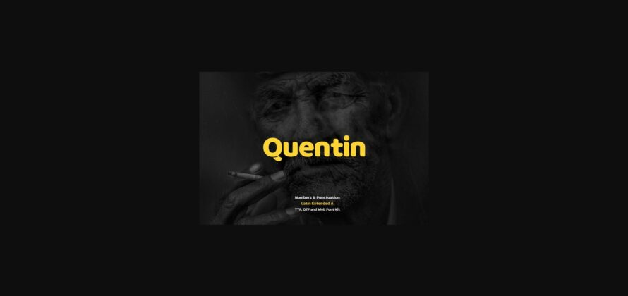 Quentin Font Poster 3