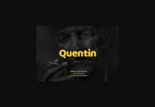 Quentin Font Poster 1